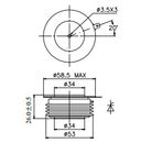 Tiristores de cerámica del control de fase de DC para la puerta de amplificación de centro