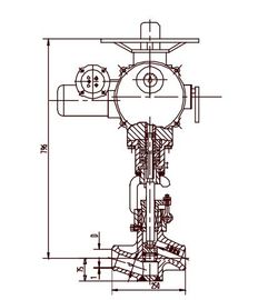Un buen precio. Actuador eléctrico de la válvula del acero de aleación del molibdeno del cromo, válvula de atajo J961Y DN40 ~ DN50 en línea
