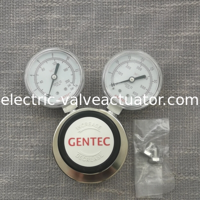 Un buen precio. Regulador de presión GENTEC con dos rangos Psi / bar medidor de presión R22SLGK - FHP - 04 - 04 en línea