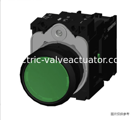Un buen precio. Siemens 3SU serie de cabeza plana botón circular verde 3SU1106-0AB40-1BA0 con LED integrado en línea