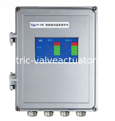 Un buen precio. Monitor y protector de vibración de doble canal HY-5VE con pantalla táctil LCD TFT de 4.3 pulgadas y gabinete impermeable IP56 para turbinas en línea