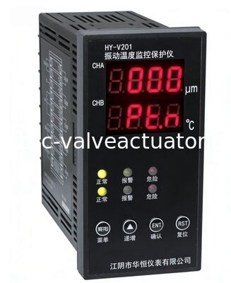 Un buen precio. Monitor de Vibración y Temperatura Hua Heng HY-V201 con Amplitud de 0-500 µm, Salida de Corriente 4-20mA y Pantalla LED para Uso Industrial en línea