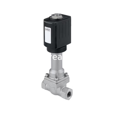 Un buen precio. Válvula solenoide de aislamiento de acción directa tipo Burkert 6026 para el control de fluidos industriales en línea