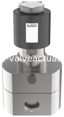 Un buen precio. Válvula de pistón de dos vías tipo Burkert 6481 para aplicaciones de control de presión hasta 450 bar en línea