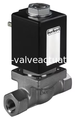 Un buen precio. Válvula solenoide de émbolo de 2/2 vías de acción directa tipo 0255 de Bürkert | Control de fluidos industriales en línea