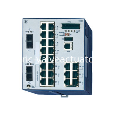 Un buen precio. Interruptor ferroviario Hirschmann RS20-2400S2S2SDAEHC con conexión ascendente de fibra para la comunicación en red industrial en línea