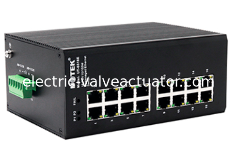 Un buen precio. UOTEK UT-6516E 16-Port 100M Industrial Ethernet Switch con protección contra rayos mejorada en línea
