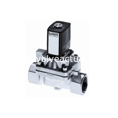 Un buen precio. Válvula de solenoide de dos vías asistida por servo del tipo 5404 de Burkert para el control de fluidos y vapor industriales en línea