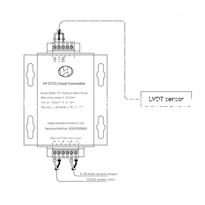 Un buen precio. Convertidor de medición de viaje industrial Hua Heng HY-DT21, sensor de retroalimentación de movimiento para control de equipos de precisión en línea