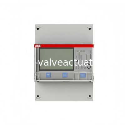 Un buen precio. Medidor de energía trifásico ABB B24 112-100 conectado por transformador de corriente con pantalla LCD en línea