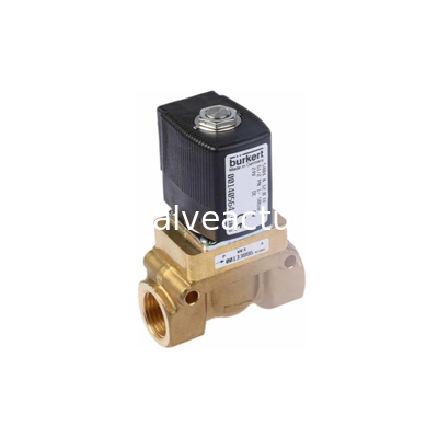 Un buen precio. Válvula solenoide Bürkert 140564 de 2 vías | Válvula electromagnética de cuerpo de latón en línea