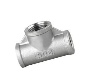 Un buen precio. Tubo interno femenino de la válvula del acero inoxidable DN6-DN100 de las instalaciones de tuberías de la camiseta del hilo en línea