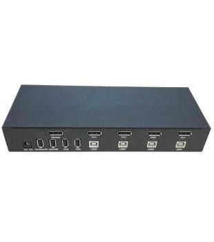 Un buen precio. 4 interruptor de escritorio portuario SW2401DP DYLINK de DC12V 3840x2160 KVM en línea