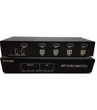 Un buen precio. Puerto femenino del interruptor SW1401DP 4 de B 3840x2160 USB KVM en línea