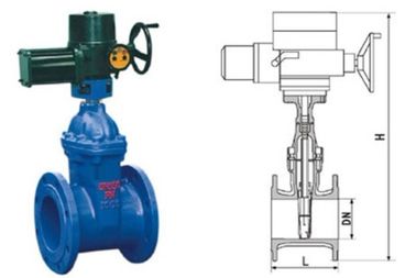 Un buen precio. Arrabio gris asentado resistente eléctrico 50 - 400m m de la válvula de la central eléctrica de la puerta de RVEX en línea