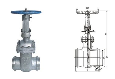 Un buen precio. Agua de la válvula de puerta del acero de molde de la tubería del DS/de Z64H sellada por el reborde y la soldadura en línea